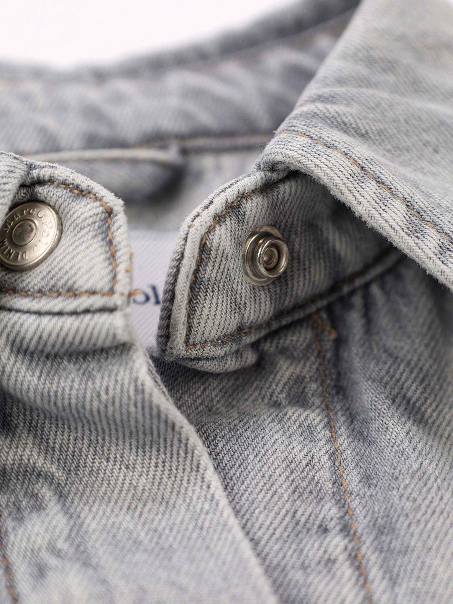 Жакет джинсовый укороченный серого цвета из хлопка